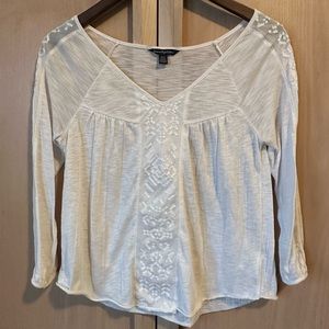 AEO White Lightweight Blouse XS